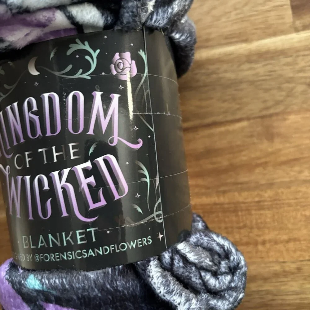 Kingdom Of The Wicked Kerri Maniscalco Blanket Owlcrate‎ New 50”x 40”